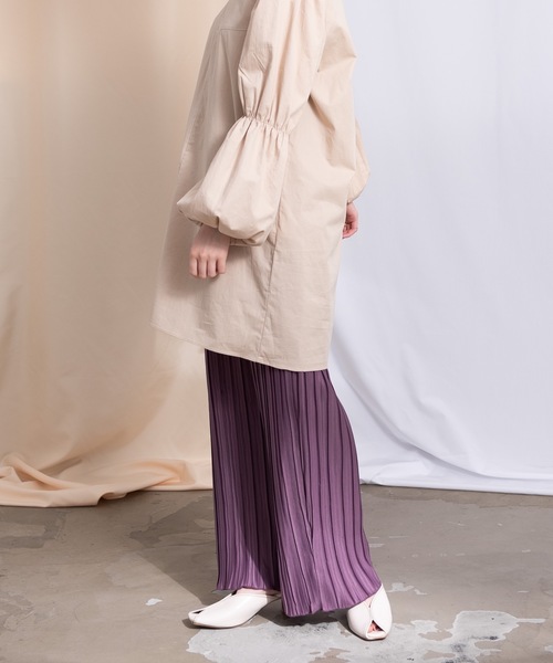 flowriri(フロウリリ)の「flowriri ランダムプリーツパンツ(その他パンツ・レディース・ブラック/ベージュ/パープル/ブラウン・FREE)」の16枚目の写真