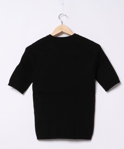 AMERICAN HOLIC(アメリカンホリック)の「クルーネックリブニットプルオーバー*(ニット/セーター・レディース・ブラック/ピンク/ベージュ/グリーン/ネイビー/アイボリー・M/L)」の7枚目の写真