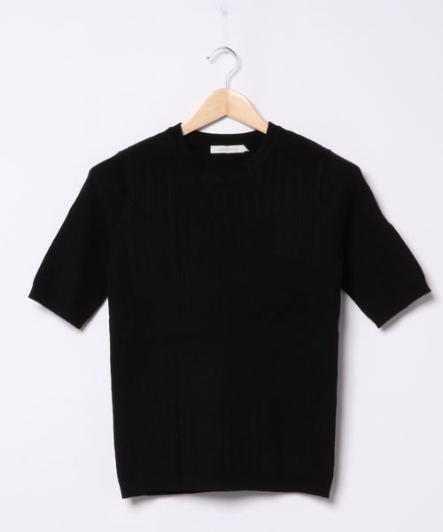 AMERICAN HOLIC(アメリカンホリック)の「クルーネックリブニットプルオーバー*(ニット/セーター・レディース・ブラック/ピンク/ベージュ/グリーン/ネイビー/アイボリー・M/L)」の13枚目の写真