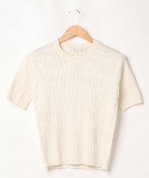 AMERICAN HOLIC(アメリカンホリック)の「クルーネックリブニットプルオーバー*(ニット/セーター・レディース・ブラック/ピンク/ベージュ/グリーン/ネイビー/アイボリー・M/L)」の11枚目の写真