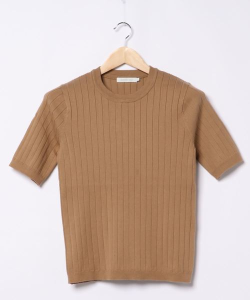 AMERICAN HOLIC(アメリカンホリック)の「クルーネックリブニットプルオーバー*(ニット/セーター・レディース・ブラック/ピンク/ベージュ/グリーン/ネイビー/アイボリー・M/L)」の12枚目の写真