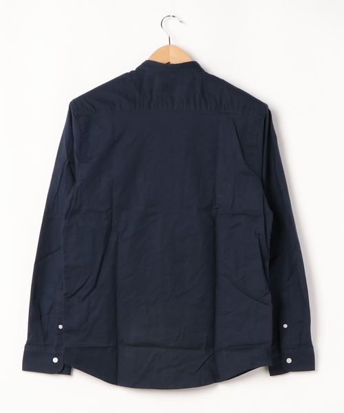 NO WAY（ノーウェイ）の「/select ITEM/オックスフォードストレッチバンドカラーシャツ（シャツ/ブラウス・メンズ・オフホワイト/ネイビー/ブラック/ベージュ/ワインレッド/オリーブドラブ/ブルー/グレー/サックスブルー・MEDIUM/LARGE/X-LARGE/SMALL）」の10枚目の写真