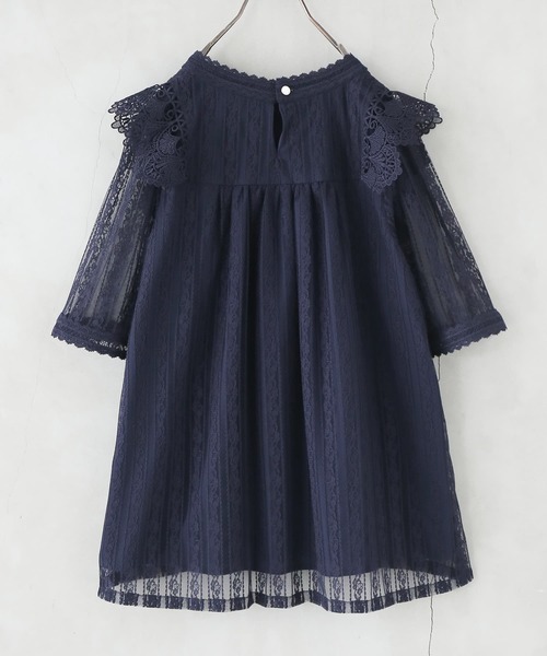 IENA - 【新品未使用】シースルー シフォン ブラウス シャツ Lace Ladies ブラウス シャツ シースルー袖 シフォンブラウス