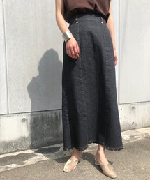 &g'aime | 【&g'aime】デニムタイトスカート/ロングスカート(デニムスカート)