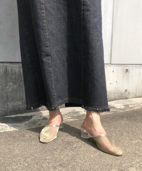 &g'aime（アンジェム）の「【&g'aime】デニムタイトスカート/ロングスカート（デニムスカート・レディース・ブルー/ブラック・FREE）」の11枚目の写真