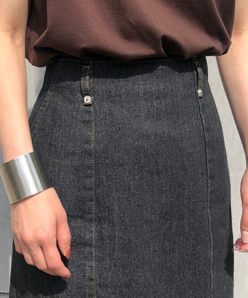 &g'aime（アンジェム）の「【&g'aime】デニムタイトスカート/ロングスカート（デニムスカート・レディース・ブルー/ブラック・FREE）」の18枚目の写真