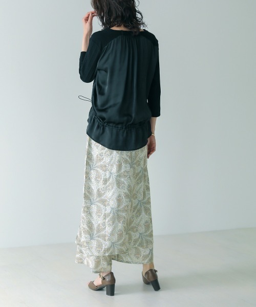 Bou Jeloud（ブージュルード）の「スカートレイヤーパンツ（その他パンツ・レディース・オフホワイト/ブラック・38）」の18枚目の写真