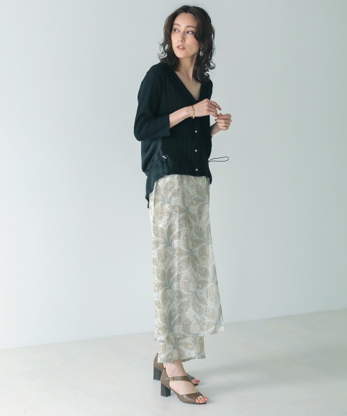 Bou Jeloud（ブージュルード）の「スカートレイヤーパンツ（その他パンツ・レディース・オフホワイト/ブラック・38）」の17枚目の写真