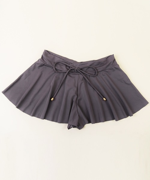 LEAD(リード)の「オフショル×レースアップビキニ3点セット(水着・レディース・ブラック/モカ/パープル系その他・M)」の18枚目の写真