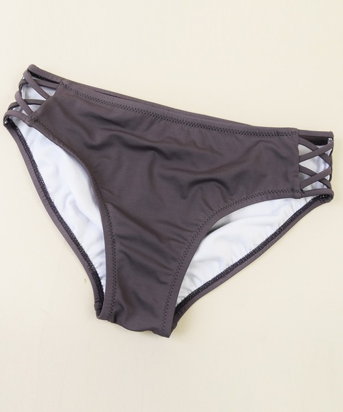 LEAD(リード)の「オフショル×レースアップビキニ3点セット(水着・レディース・ブラック/モカ/パープル系その他・M)」の19枚目の写真