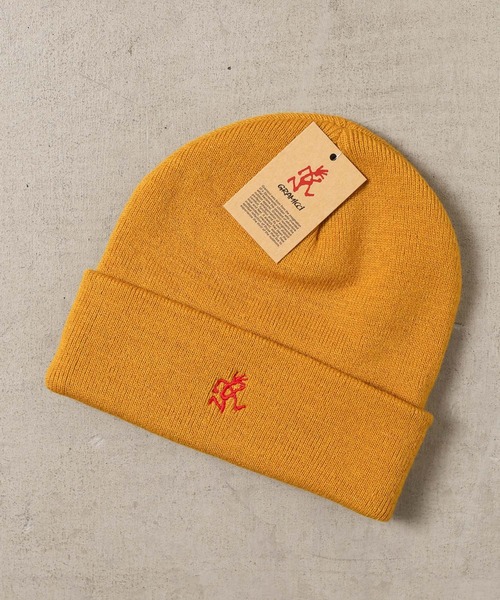 Gramicci(グラミチ)の「【GRAMICCI】WATCH CAP(ニットキャップ/ビーニー・メンズ・チャコールグレー/ブラック/ベージュ/ネイビー/オリーブ/チョコ/マルーン/グレイッシュベージュ/ゴールド/レッド・FREE)」の10枚目の写真