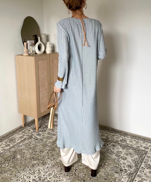 CFT.(シフト)の「CFT. Herringbone cuff slit OP(ワンピース・レディース・ラベンダー/ミント/ホワイト/モカ・FREE)」の15枚目の写真