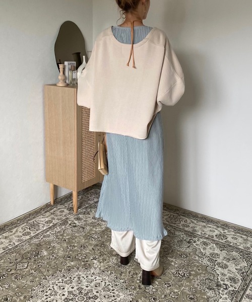 CFT.(シフト)の「CFT. Herringbone cuff slit OP(ワンピース・レディース・ラベンダー/ミント/ホワイト/モカ・FREE)」の22枚目の写真