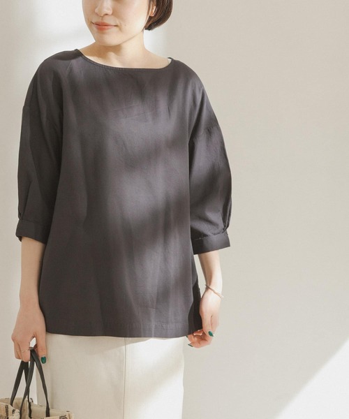 FORK&SPOON（フォークアンドスプーン）の「FORK&SPOON　ドビーブラウス（シャツ/ブラウス・レディース・チャコールグレー/ストライプ・ONE）」の5枚目の写真