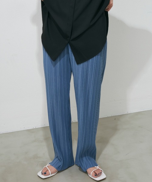 Aunt Marie's(アントマリーズ)の「ランダムプリーツカットパンツ / AUNT MARIE'S(その他パンツ・レディース・ブラウン/モカ/ブラック/グリーン/アイボリー/チャコールグレー/ライトグリーン/ブルー・FREE)」の20枚目の写真