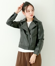 n'ee-ne | フェイクレザーライダース(ライダースジャケット)