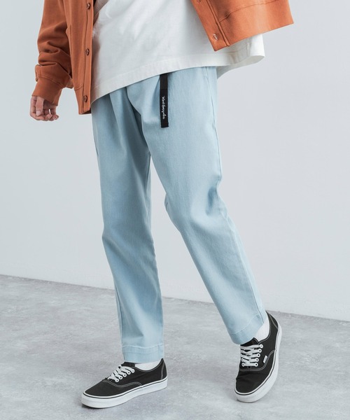 Mark Gonzales（マーク・ゴンザレス）の「MARK GONZALES マークゴンザレス 別注 ストレッチツイルワイドスケーターシェフパンツ（デニムパンツ・メンズ・ベージュ/ブラック/ブルー/ネイビー/サックスブルー/アイボリー/オリーブ・M/L/XL）」の6枚目の写真