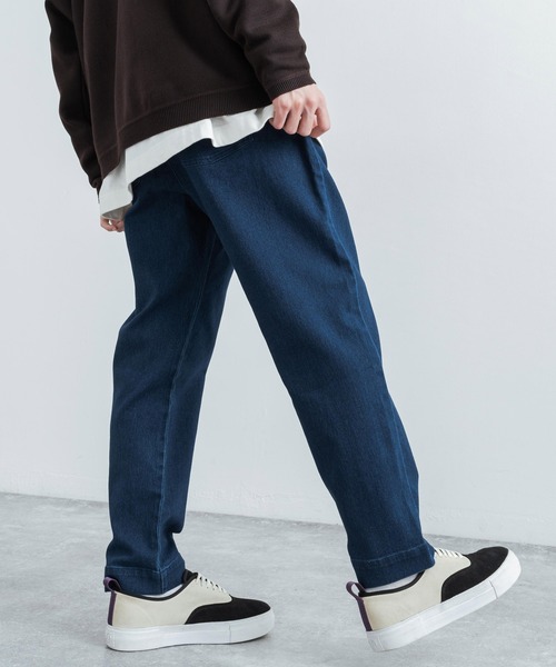 Mark Gonzales（マーク・ゴンザレス）の「MARK GONZALES マークゴンザレス 別注 ストレッチツイルワイドスケーターシェフパンツ（デニムパンツ・メンズ・ベージュ/ブラック/ブルー/ネイビー/サックスブルー/アイボリー/オリーブ・M/L/XL）」の16枚目の写真