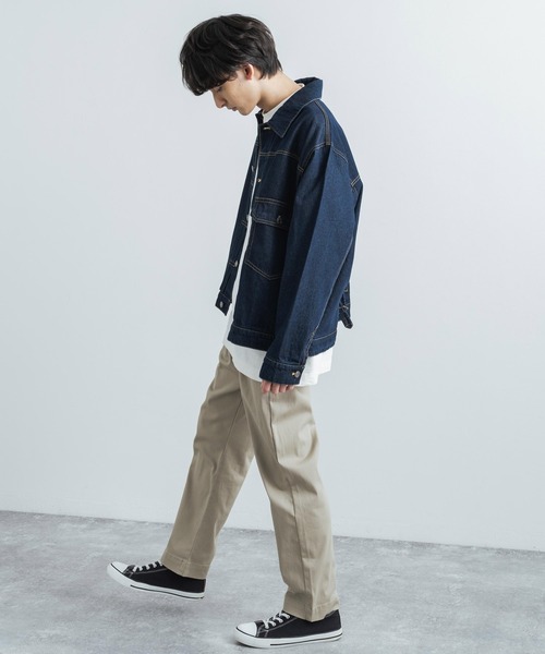 Mark Gonzales（マーク・ゴンザレス）の「MARK GONZALES マークゴンザレス 別注 ストレッチツイルワイドスケーターシェフパンツ（デニムパンツ・メンズ・ベージュ/ブラック/ブルー/ネイビー/サックスブルー/アイボリー/オリーブ・M/L/XL）」の14枚目の写真