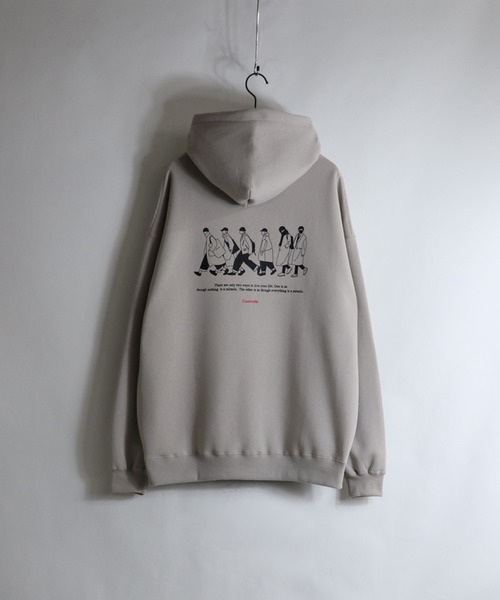ILL'S(イルズ)の「ILL'S / イルズ ボーイ / ガール イラストビッグパーカー(パーカー・メンズ・ホワイト/ブラック/ベージュ/ブラウン/サックスブルー/ホワイト系その他・M/L)」の5枚目の写真