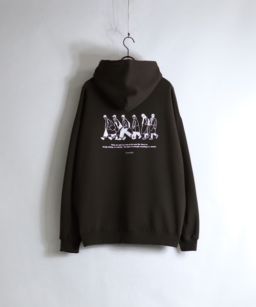 ILL'S(イルズ)の「ILL'S / イルズ ボーイ / ガール イラストビッグパーカー(パーカー・メンズ・ホワイト/ブラック/ベージュ/ブラウン/サックスブルー/ホワイト系その他・M/L)」の13枚目の写真