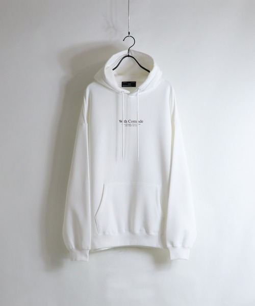ILL'S(イルズ)の「ILL'S / イルズ ボーイ / ガール イラストビッグパーカー(パーカー・メンズ・ホワイト/ブラック/ベージュ/ブラウン/サックスブルー/ホワイト系その他・M/L)」の7枚目の写真