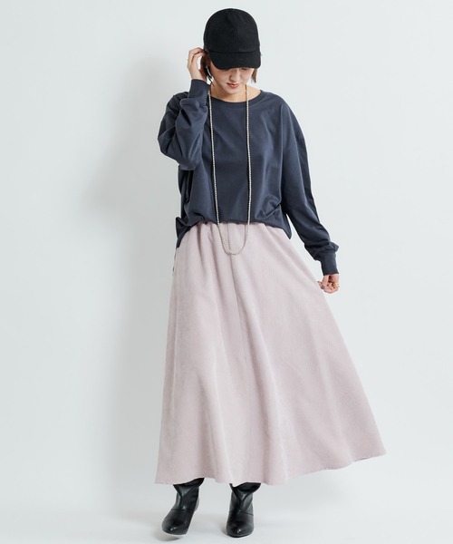 DouDou(ドゥドゥ)の「【AW】BIG T(無地ロンT)(Tシャツ/カットソー・レディース・ライトベージュ/オフホワイト/チャコールグレー・FREE)」の14枚目の写真