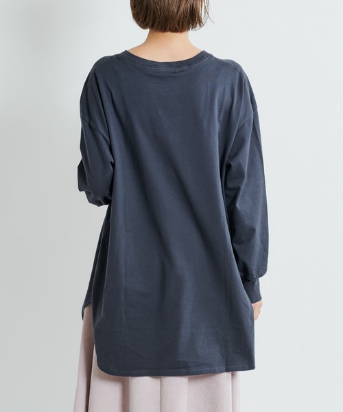 DouDou(ドゥドゥ)の「【AW】BIG T(無地ロンT)(Tシャツ/カットソー・レディース・ライトベージュ/オフホワイト/チャコールグレー・FREE)」の22枚目の写真