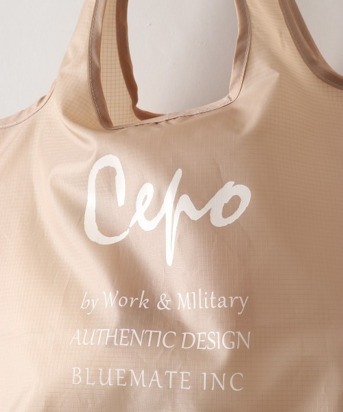 cepo(セポ)の「CEPO コンビニエコバッグ ※ポケッタブル(エコバッグ/サブバッグ・レディース・カーキ/ベージュ/ブラック・FREE)」の7枚目の写真