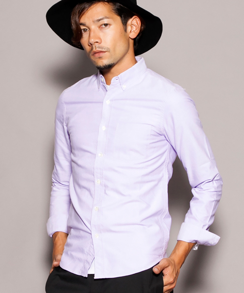 BEAUTY&YOUTH UNITED ARROWS(ビューティーアンドユースユナイテッドアローズ)の「【WEB限定】by ∴ タイニー オックスフォード ボタンダウンシャツ◆(シャツ/ブラウス・メンズ・ホワイト/ネイビー/コバルトブルー/パープル/ブラック・SMALL/MEDIUM/LARGE)」の5枚目の写真