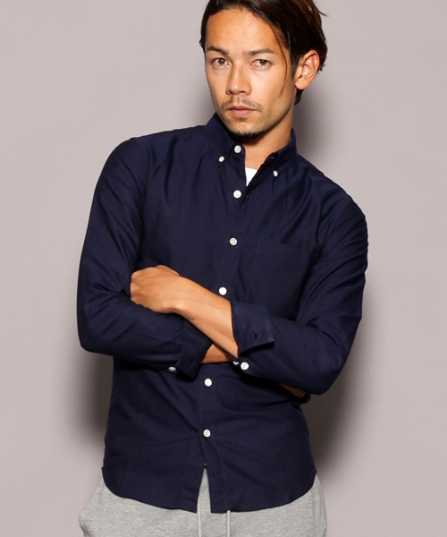 BEAUTY&YOUTH UNITED ARROWS(ビューティーアンドユースユナイテッドアローズ)の「【WEB限定】by ∴ タイニー オックスフォード ボタンダウンシャツ◆(シャツ/ブラウス・メンズ・ホワイト/ネイビー/コバルトブルー/パープル/ブラック・SMALL/MEDIUM/LARGE)」の1枚目の写真