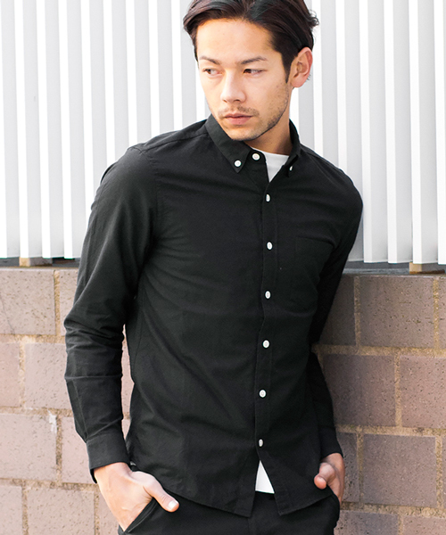 BEAUTY&YOUTH UNITED ARROWS(ビューティーアンドユースユナイテッドアローズ)の「【WEB限定】by ∴ タイニー オックスフォード ボタンダウンシャツ◆(シャツ/ブラウス・メンズ・ホワイト/ネイビー/コバルトブルー/パープル/ブラック・SMALL/MEDIUM/LARGE)」の3枚目の写真