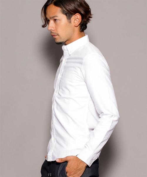 BEAUTY&YOUTH UNITED ARROWS(ビューティーアンドユースユナイテッドアローズ)の「【WEB限定】by ∴ タイニー オックスフォード ボタンダウンシャツ◆(シャツ/ブラウス・メンズ・ホワイト/ネイビー/コバルトブルー/パープル/ブラック・SMALL/MEDIUM/LARGE)」の16枚目の写真