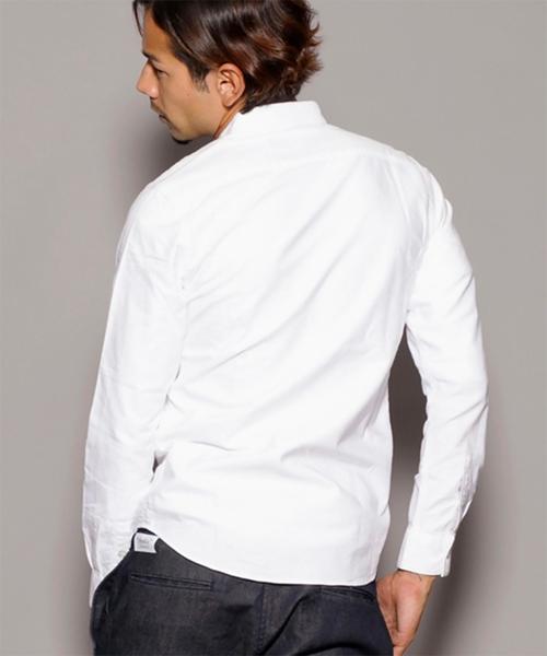 BEAUTY&YOUTH UNITED ARROWS(ビューティーアンドユースユナイテッドアローズ)の「【WEB限定】by ∴ タイニー オックスフォード ボタンダウンシャツ◆(シャツ/ブラウス・メンズ・ホワイト/ネイビー/コバルトブルー/パープル/ブラック・SMALL/MEDIUM/LARGE)」の10枚目の写真