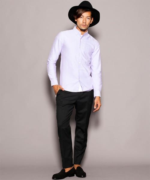 BEAUTY&YOUTH UNITED ARROWS(ビューティーアンドユースユナイテッドアローズ)の「【WEB限定】by ∴ タイニー オックスフォード ボタンダウンシャツ◆(シャツ/ブラウス・メンズ・ホワイト/ネイビー/コバルトブルー/パープル/ブラック・SMALL/MEDIUM/LARGE)」の14枚目の写真