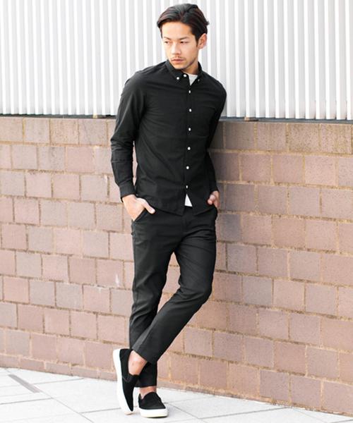 BEAUTY&YOUTH UNITED ARROWS(ビューティーアンドユースユナイテッドアローズ)の「【WEB限定】by ∴ タイニー オックスフォード ボタンダウンシャツ◆(シャツ/ブラウス・メンズ・ホワイト/ネイビー/コバルトブルー/パープル/ブラック・SMALL/MEDIUM/LARGE)」の9枚目の写真