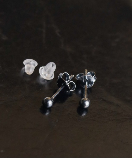 sunny branch（サニーブランチ）の「シルバー925　3.0mmボールピアス（ピアス（両耳用）・メンズ・シルバー/ブラック/ゴールド・FREE）」の8枚目の写真
