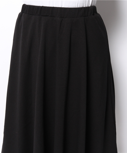 DISCOAT（ディスコート）の「【Discoat】ポンチヒザ下フレアスカート（スカート・レディース・チャコールグレー/ブラック/オフホワイト・ﾌﾘ-）」の7枚目の写真