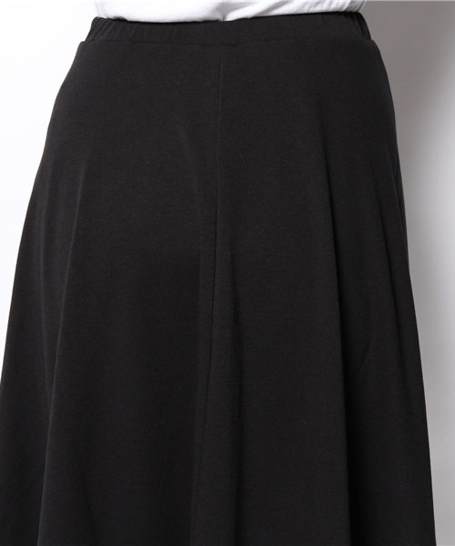 DISCOAT（ディスコート）の「【Discoat】ポンチヒザ下フレアスカート（スカート・レディース・チャコールグレー/ブラック/オフホワイト・ﾌﾘ-）」の8枚目の写真