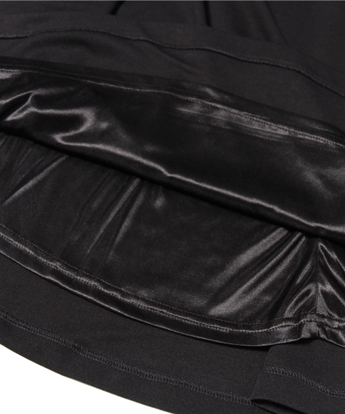 DISCOAT（ディスコート）の「【Discoat】ポンチヒザ下フレアスカート（スカート・レディース・チャコールグレー/ブラック/オフホワイト・ﾌﾘ-）」の10枚目の写真