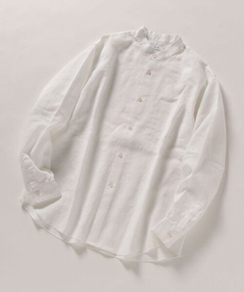 SHIPS any（シップス エニィ）の「【WEB限定】SHIPS any: 2枚パック バンドカラー シャツ◇（シャツ/ブラウス・メンズ・ライトブルー/ベージュ/カーキ/ライトグリーン/ホワイト系その他/ホワイト系その他2/ホワイト系その他3/ホワイト系その他4・SMALL/MEDIUM/LARGE/X-LARGE）」の18枚目の写真