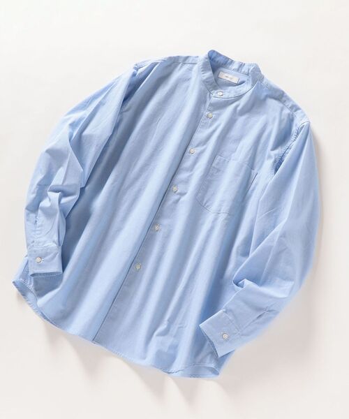 SHIPS any（シップス エニィ）の「【WEB限定】SHIPS any: 2枚パック バンドカラー シャツ◇（シャツ/ブラウス・メンズ・ライトブルー/ベージュ/カーキ/ライトグリーン/ホワイト系その他/ホワイト系その他2/ホワイト系その他3/ホワイト系その他4・SMALL/MEDIUM/LARGE/X-LARGE）」の13枚目の写真