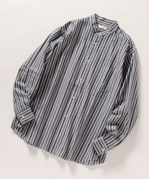 SHIPS any（シップス エニィ）の「【WEB限定】SHIPS any: 2枚パック バンドカラー シャツ◇（シャツ/ブラウス・メンズ・ライトブルー/ベージュ/カーキ/ライトグリーン/ホワイト系その他/ホワイト系その他2/ホワイト系その他3/ホワイト系その他4・SMALL/MEDIUM/LARGE/X-LARGE）」の14枚目の写真