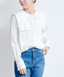 DouDou | セーラー襟2WAYブラウス(シャツ/ブラウス)