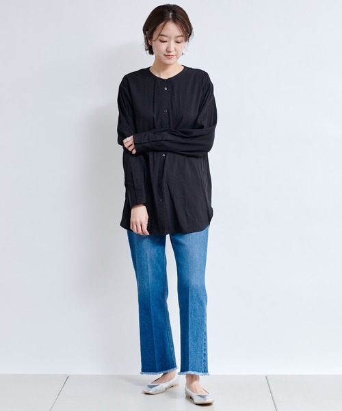 DouDou（ドゥドゥ）の「セーラー襟2WAYブラウス（シャツ/ブラウス・レディース・オフホワイト/ブラック・FREE）」の11枚目の写真