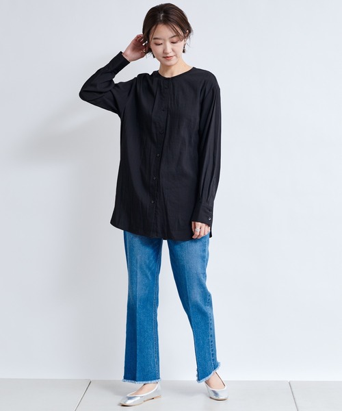 DouDou（ドゥドゥ）の「セーラー襟2WAYブラウス（シャツ/ブラウス・レディース・オフホワイト/ブラック・FREE）」の13枚目の写真