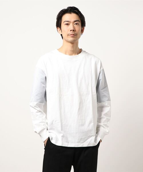 JOINT WORKS（ジョイントワークス）の「【SUPERTHANKS/スーパーサンクス】BIG LONG TEE（スウェット・メンズ・ピンク/ホワイト・MEDIUM/LARGE）」の2枚目の写真