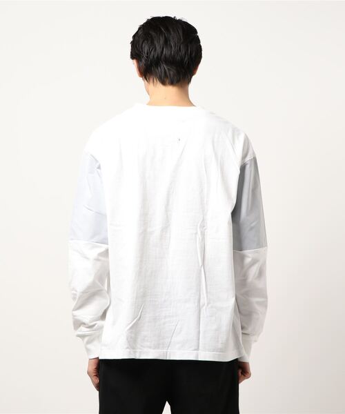 JOINT WORKS（ジョイントワークス）の「【SUPERTHANKS/スーパーサンクス】BIG LONG TEE（スウェット・メンズ・ピンク/ホワイト・MEDIUM/LARGE）」の4枚目の写真