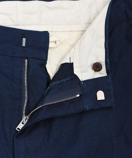 45R（フォーティファイブアール）の「お米サテンのスラックス（デニムパンツ・レディース・インディゴブルー・X-LARGE/MEDIUM/LARGE）」の11枚目の写真