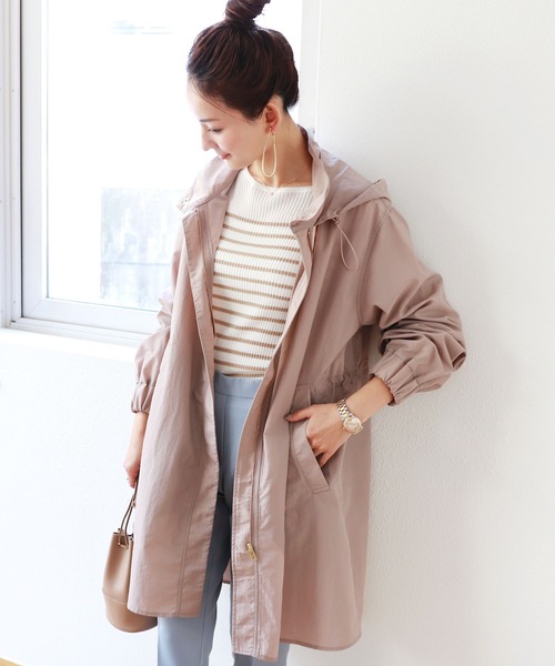 セール フード付きナイロンマウンテンパーカーコート ミリタリージャケット And Me アンドミー のファッション通販 Zozotown